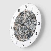 Granit - Hartstein Große Wanduhr (Winkel)