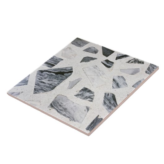 Granit-Imitate aus weißem, grauem Marmor Keramik T Fliese (Seite)