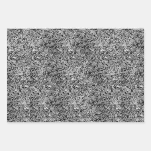 Granit Mosaik Abstrakt Stone Marmormuster Geschenkpapier Set (Vorderseite 3)