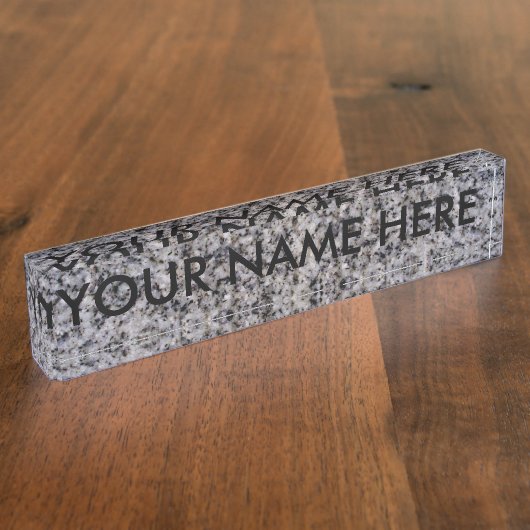 GRANIT ~ NAMENSPLAKETTE (Seite)