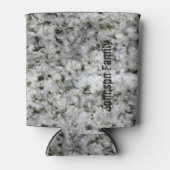 Granit Rock White mit Name Dosenkühler (Vorderseite)
