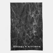 Granit-Schwarz-Marmor Handtücher Küche Handtuch (Vertikal)