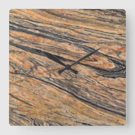 Granit-Stone-Muster Akrylwall-Uhr Quadratische Wanduhr