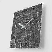 Granit-Stone-Muster Akrylwall-Uhr Quadratische Wanduhr (Winkel)