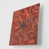 Granit-Stone-Muster Akrylwall-Uhr Quadratische Wanduhr (Winkel)