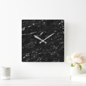 Granit-Stone-Muster Akrylwall-Uhr Quadratische Wanduhr (Zuhause)