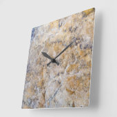 Granit-Stone-Muster Akrylwall-Uhr Quadratische Wanduhr (Winkel)