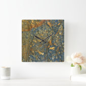 Granit-Stone-Muster Akrylwall-Uhr Quadratische Wanduhr (Zuhause)