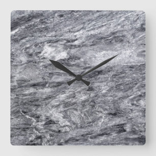 Granit-Stone-Muster Akrylwall-Uhr Quadratische Wanduhr