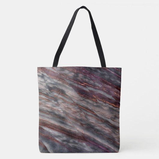 Granit-Stone-Muster - All-Over-Print-Totbeutel Tasche (Vorderseite)