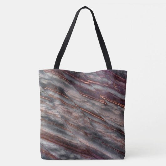 Granit-Stone-Muster - All-Over-Print-Totbeutel Tasche (Rückseite)