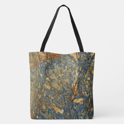 Granit-Stone-Muster - All-Over-Print-Totbeutel Tasche (Rückseite)