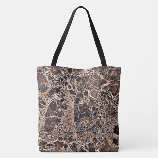 Granit-Stone-Muster - All-Over-Print-Totbeutel Tasche (Rückseite)