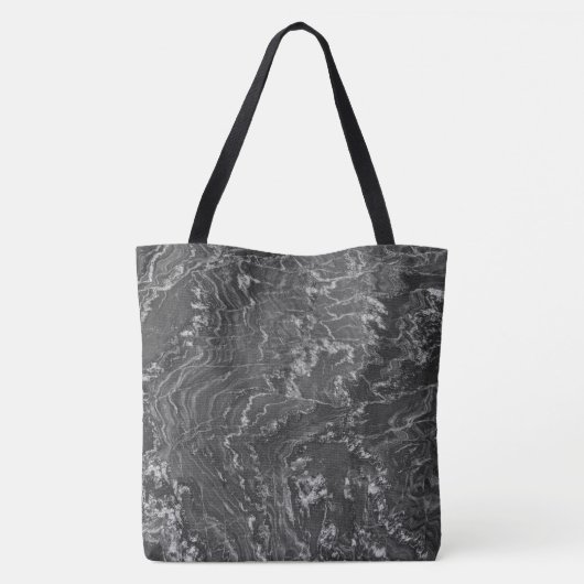Granit-Stone-Muster - All-Over-Print-Totbeutel Tasche (Rückseite)