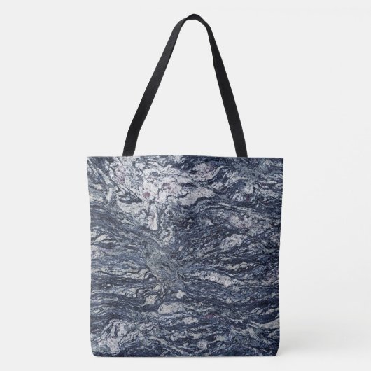 Granit-Stone-Muster - All-Over-Print-Totbeutel Tasche (Vorderseite)