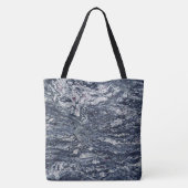 Granit-Stone-Muster - All-Over-Print-Totbeutel Tasche (Rückseite)
