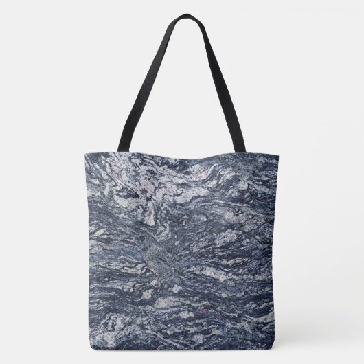 Granit-Stone-Muster - All-Over-Print-Totbeutel Tasche (Rückseite)