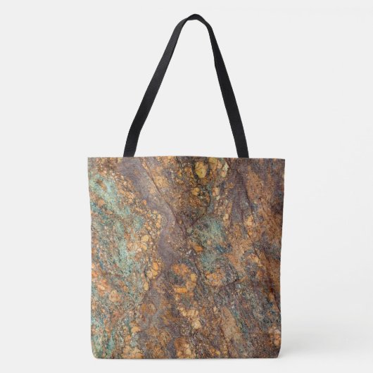 Granit-Stone-Muster - All-Over-Print-Totbeutel Tasche (Vorderseite)