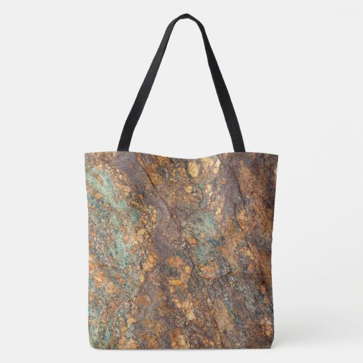 Granit-Stone-Muster - All-Over-Print-Totbeutel Tasche (Rückseite)