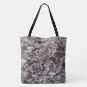 Granit-Stone-Muster - All-Over-Print-Totbeutel Tasche (Rückseite)