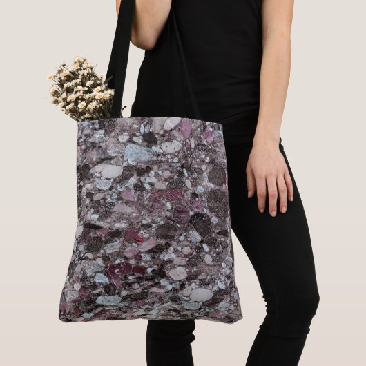 Granit-Stone-Muster - All-Over-Print-Totbeutel Tasche (Von Nahem)
