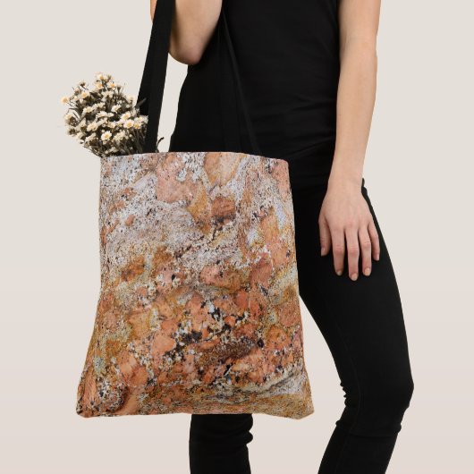 Granit-Stone-Muster - All-Over-Print-Totbeutel Tasche (Von Nahem)