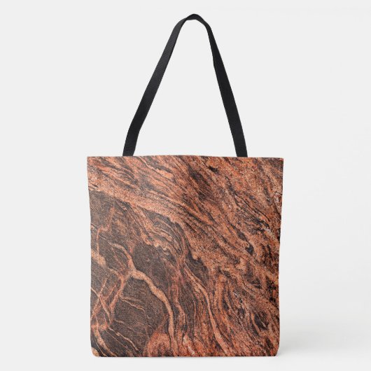 Granit-Stone-Muster - All-Over-Print-Totbeutel Tasche (Vorderseite)