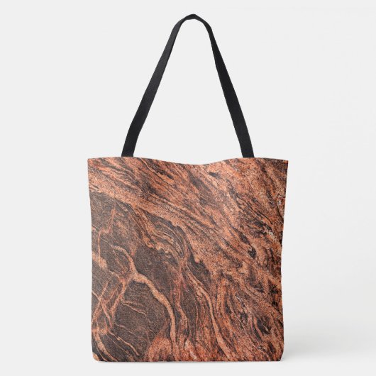 Granit-Stone-Muster - All-Over-Print-Totbeutel Tasche (Rückseite)