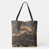 Granit-Stone-Muster - All-Over-Print-Totbeutel Tasche (Rückseite)