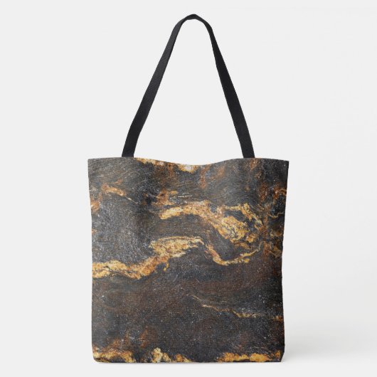 Granit-Stone-Muster - All-Over-Print-Totbeutel Tasche (Rückseite)