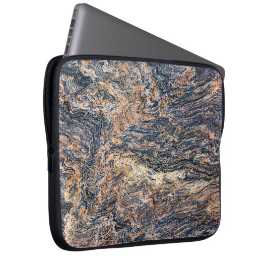 Granit Stone Muster Laptop Sleeve (Vorne Rechts)