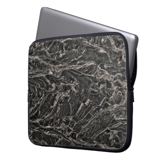 Granit Stone Muster Laptop Sleeve (Vorderseite Links)