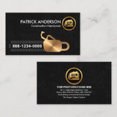 Granit Textur Bronze Kettensäge Visitenkarte (Vorne/Hinten)