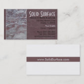 Granit-und Marmor-Visitenkarte Visitenkarte (Vorne/Hinten)