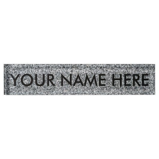 GRANIT v.2 (Fein-/Architekturbeschaffenheit) ~ Namensplakette (Vorderseite)