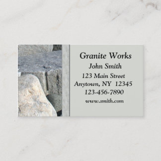 Granit-Visitenkarte Visitenkarte