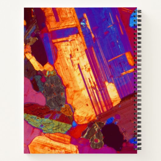 Granitdünner Abschnitt mit Name und Monogramm Notizblock (Rückseite)