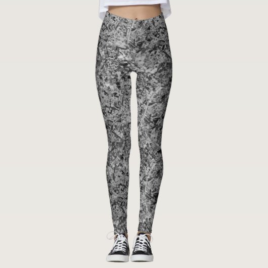 Granite Abstrakt Stone Marbour Muster Leggings (Vorderseite)