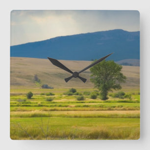 Granite County Montana Quadratische Wanduhr