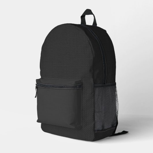 'Granite' Dunkelgraue Rucksack (Rückseitige Ecke Rechts)