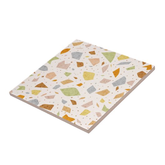 Granite Grainy Textured Italian Terrazzo Muster Fliese (Seite)