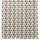 Granite Gray Circles Duschvorhang (Vorderseite)