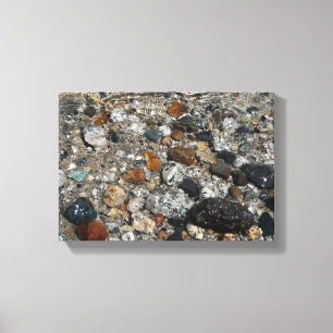 Granite Kies auf Tenaya Lake bei Yosemite Leinwanddruck