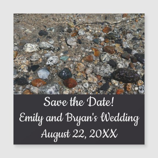 Granite Kies auf Tenaya Lake bei Yosemite Magnetkarte (Vorderseite)