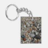 Granite Kies auf Tenaya Lake bei Yosemite Schlüsselanhänger (Vorderseite links)