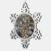 Granite Kies auf Tenaya Lake bei Yosemite Schneeflocken Zinn-Ornament (Rechts)