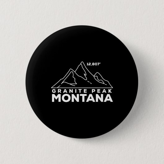 Granite Peak Montana Klettern und Wandern  Button (Vorderseite)