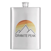 Granite Peak Montana Retro Flachmann (Vorderseite)
