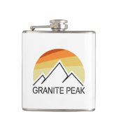 Granite Peak Montana Retro Flachmann (Vorderseite)