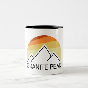 Granite Peak Montana Retro Zweifarbige Tasse